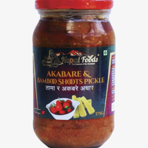 Nepal Foods Akabare and Bamboo Shoots Pickle 375 G