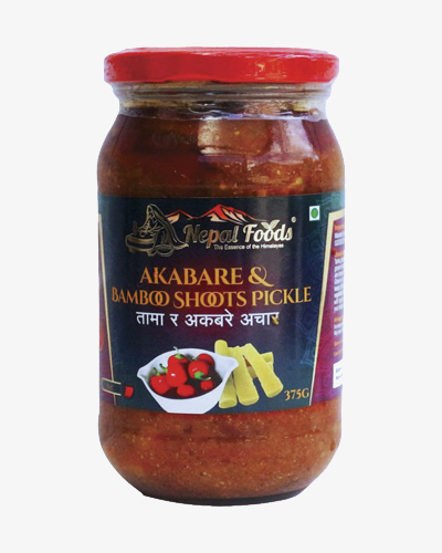 Nepal Foods Akabare and Bamboo Shoots Pickle 375 G