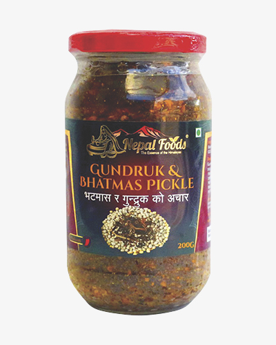 Nepal Foods Gundruk and Bhatmas Pickle 200G