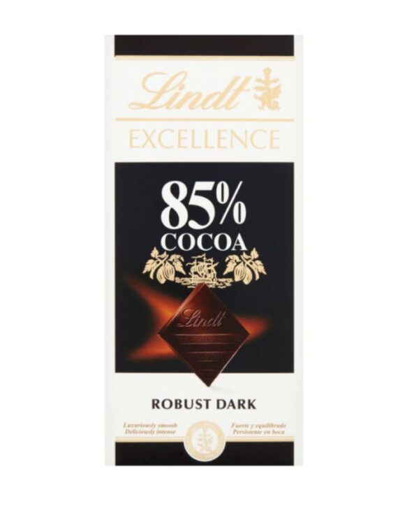 Lindt Excellence Dark 85% Cocoa Chocolate Bar (100g)