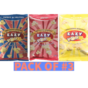 EAZY POP Microwave Popcorn Mixed flavour PACK (3)