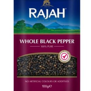 Rajah Whole Black Pepper 100g
