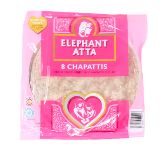 Elephant Atta Chapattis (8 pieces)
