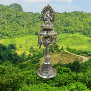Panas Candle Stand with  Statue(Set of Two) 36 CM Hight