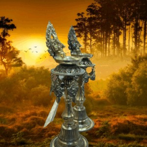 Panas Candle Stand with  Statue(Set of Two) 36 CM Hight