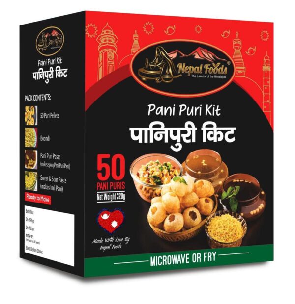 Nepal Foods Pani Puri Kit (50 Pani Puri, Quick and Easy ).