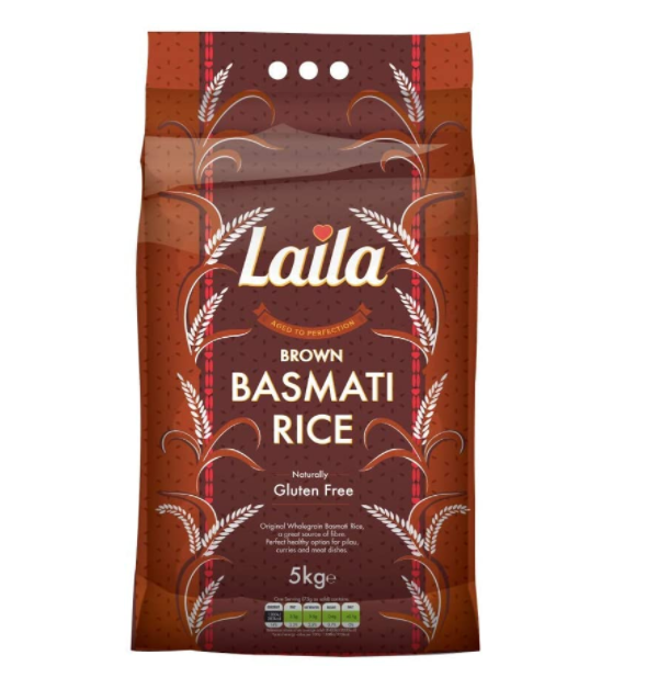 Laila Brown Basmati Rice 5 kg