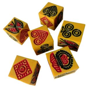 Langur Burja Dice 4 CM With Mat