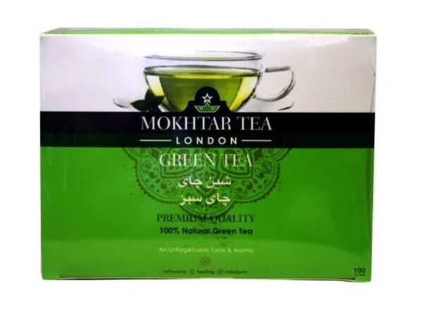 Tea Mokhtar Green 100 Tea Bags.