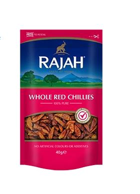 Rajah Red chillis 40g