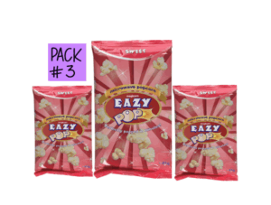 EAZY POP Microwave Popcorn Sweet Flavour PACK (3)