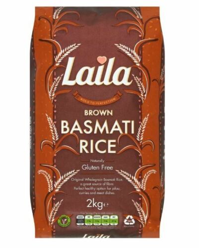 Laila Pure Brown Basmati Rice 2 KG
