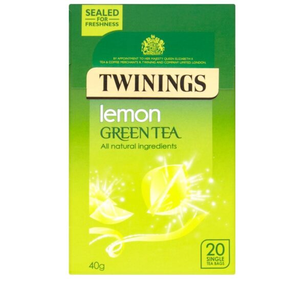 Twinings (Lemon Green Tea Bags).