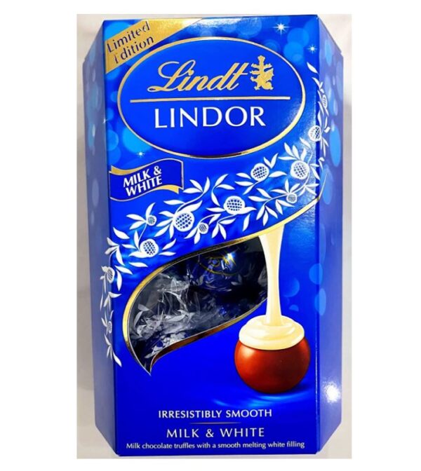 Lindt Lindor Milk and White Chocolate Truffles (200g)