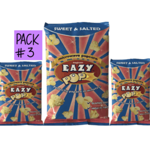 EAZY POP Microwave popcorn Sweet & Salted Pack (3)