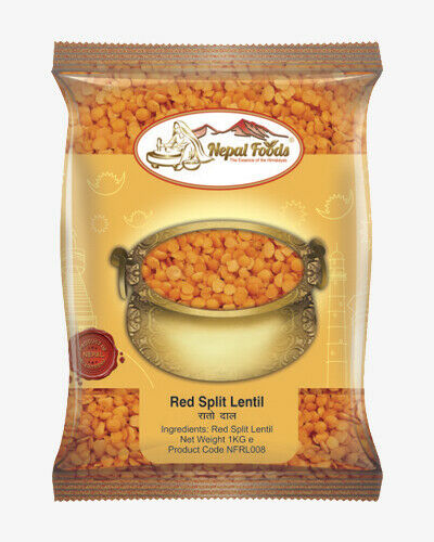 Nepal Foods Red Split Lentils 1KG