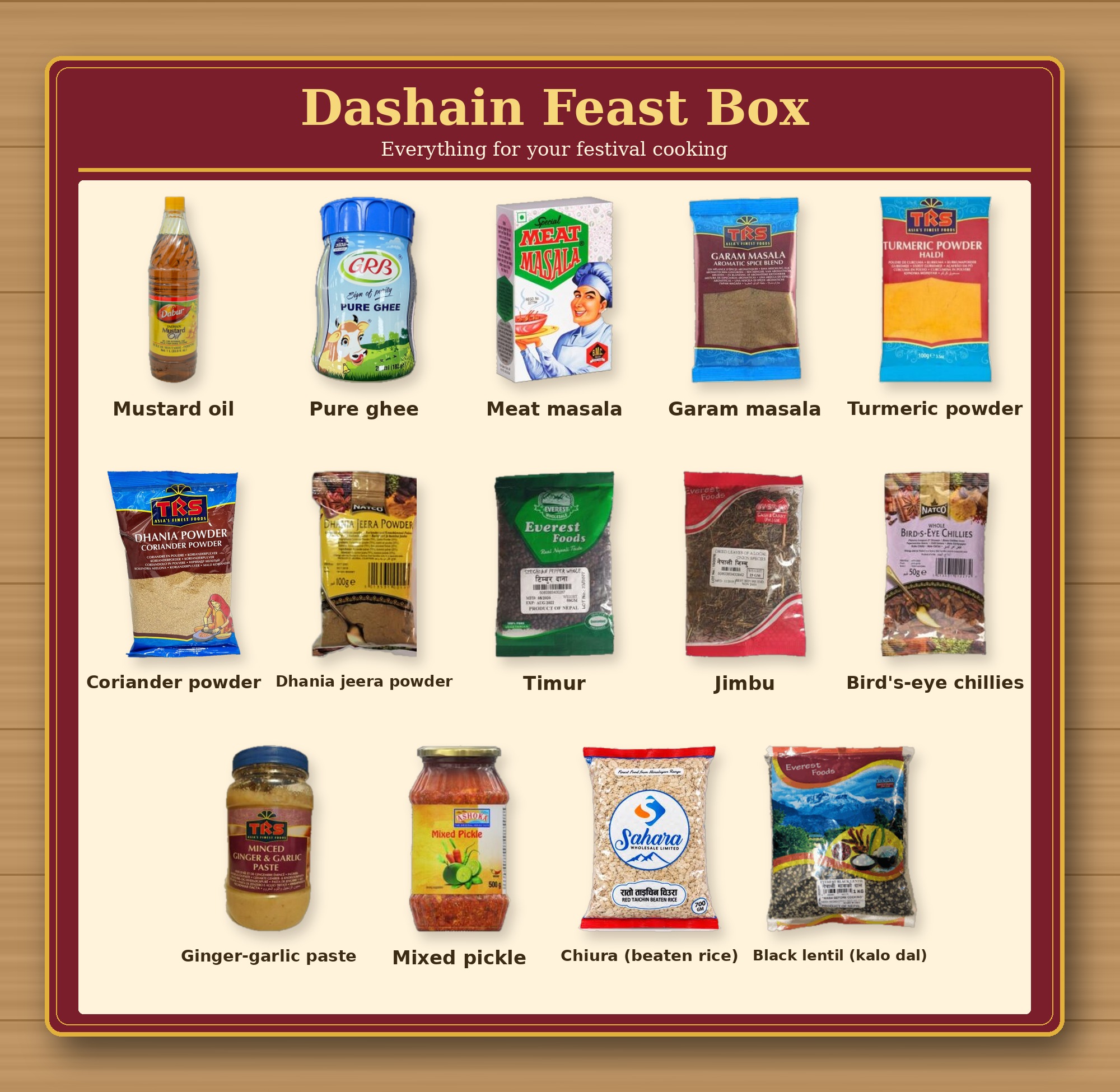 Dashain Feast Box: everything for your festival cooking